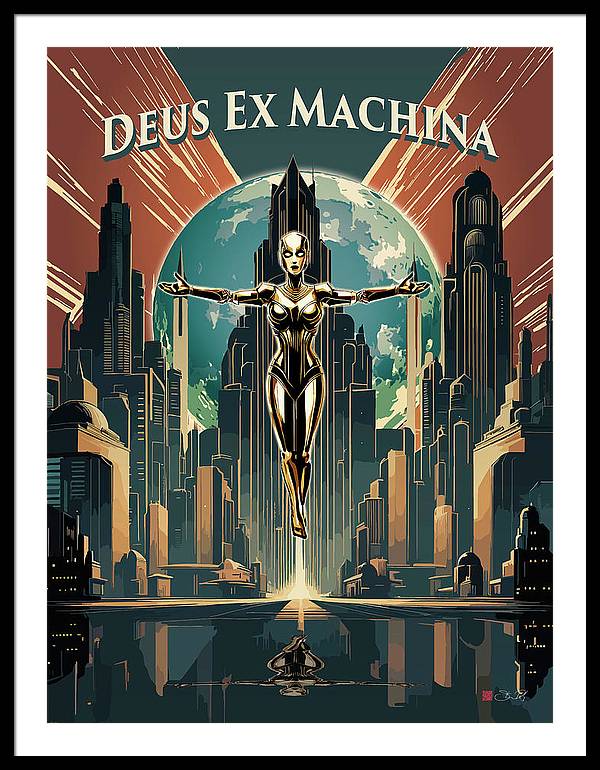 Deus Ex Machina - Framed Print - vrmediadecor.vrmedia.com.au