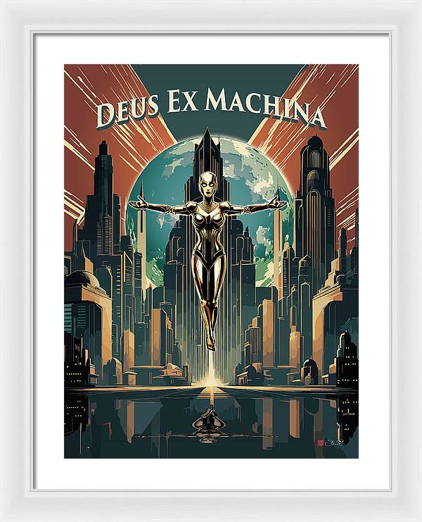 Deus Ex Machina - Framed Print - vrmediadecor.vrmedia.com.au