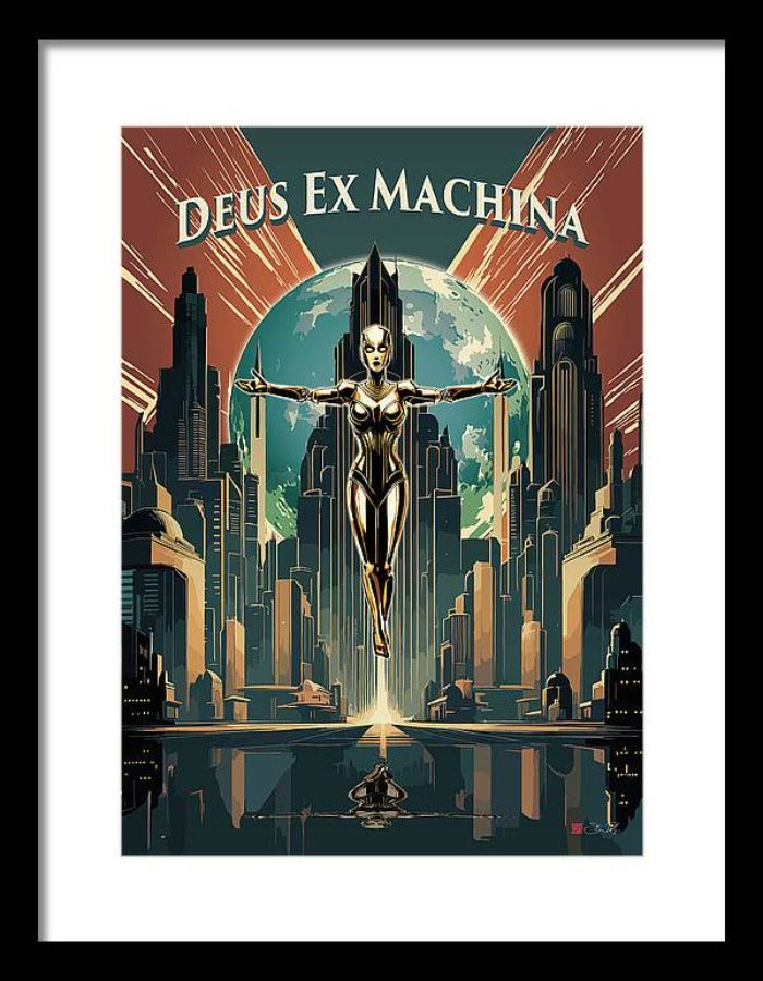 Deus Ex Machina - Framed Print - vrmediadecor.vrmedia.com.au