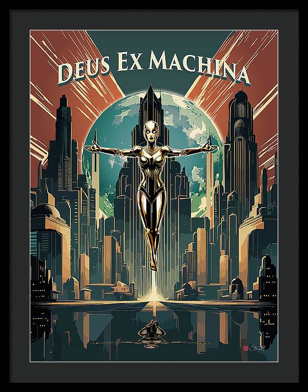 Deus Ex Machina - Framed Print - vrmediadecor.vrmedia.com.au