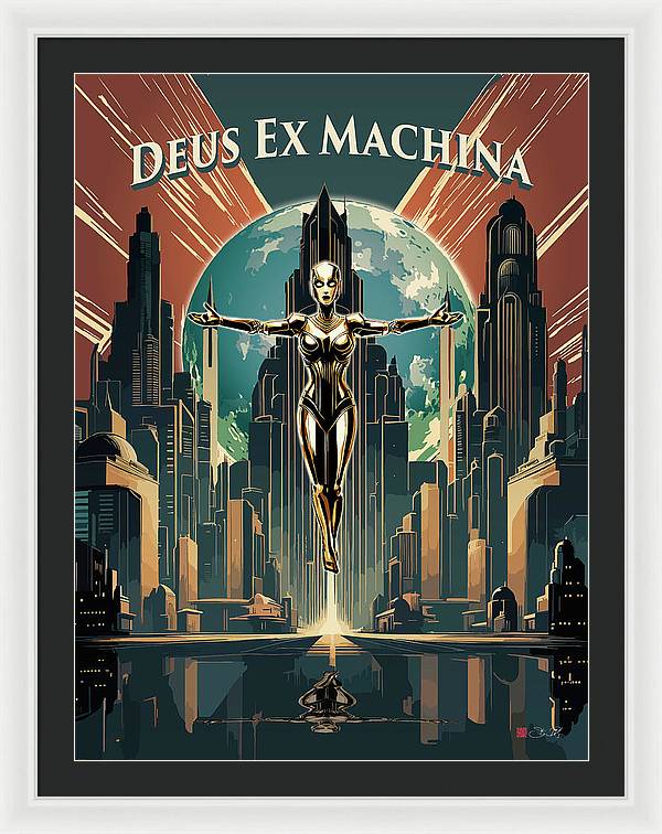 Deus Ex Machina - Framed Print - vrmediadecor.vrmedia.com.au