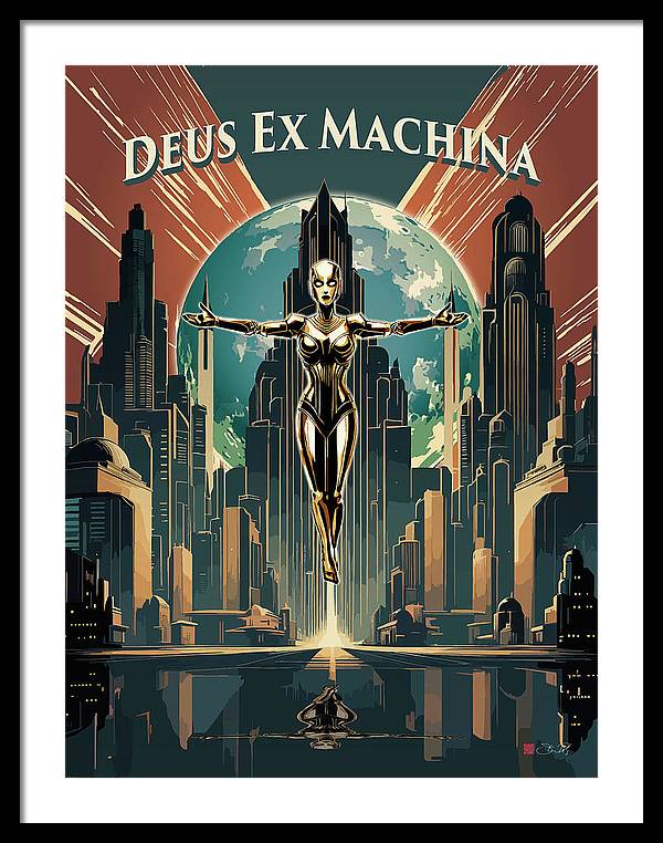 Deus Ex Machina - Framed Print - vrmediadecor.vrmedia.com.au