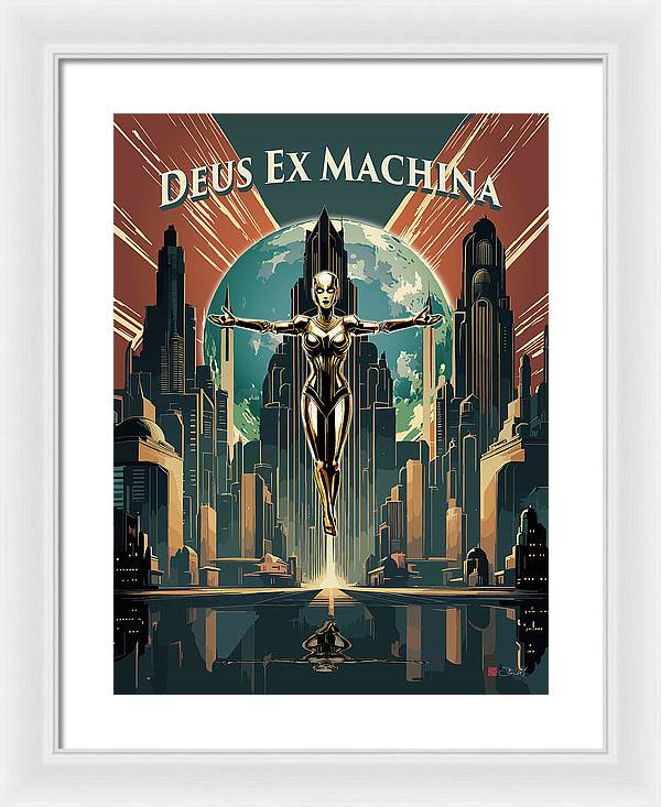 Deus Ex Machina - Framed Print - vrmediadecor.vrmedia.com.au