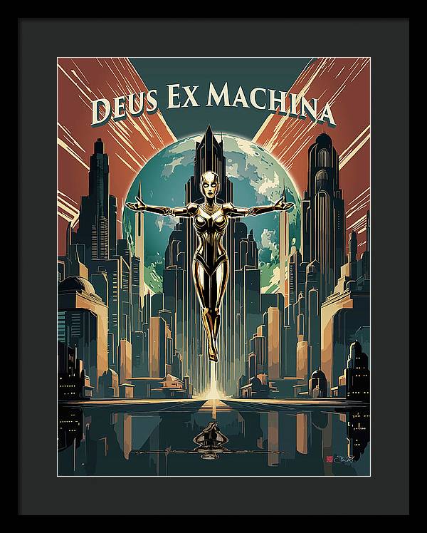 Deus Ex Machina - Framed Print - vrmediadecor.vrmedia.com.au