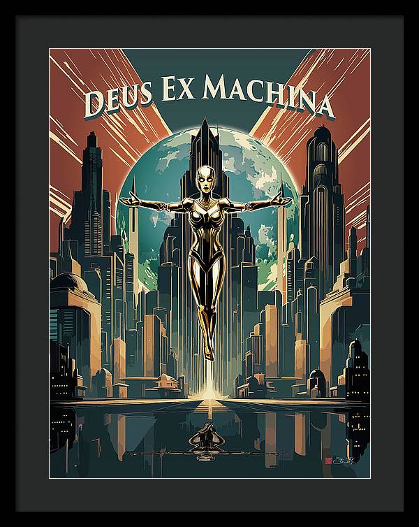 Deus Ex Machina - Framed Print - vrmediadecor.vrmedia.com.au