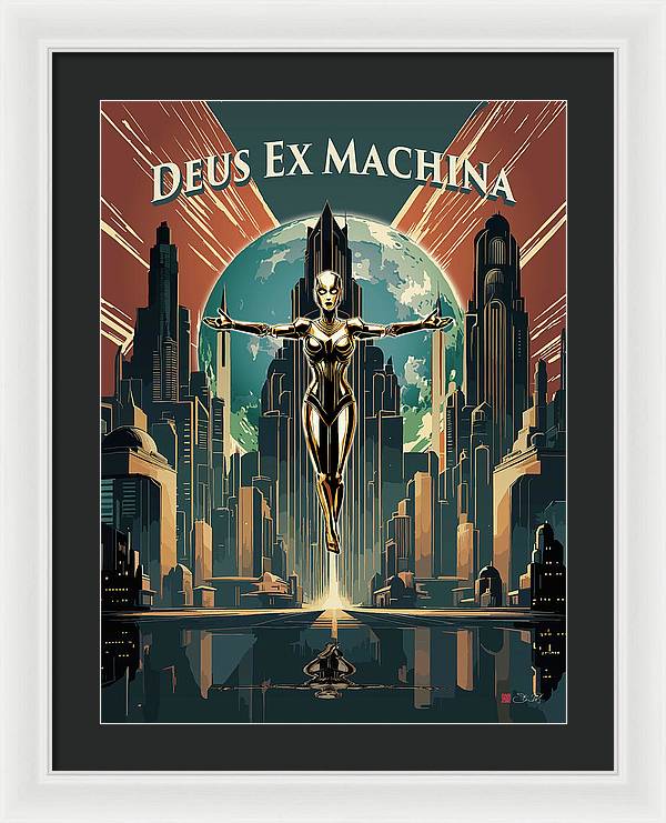 Deus Ex Machina - Framed Print - vrmediadecor.vrmedia.com.au