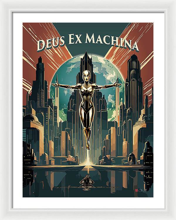 Deus Ex Machina - Framed Print - vrmediadecor.vrmedia.com.au