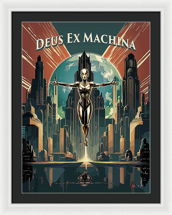 Deus Ex Machina - Framed Print - vrmediadecor.vrmedia.com.au