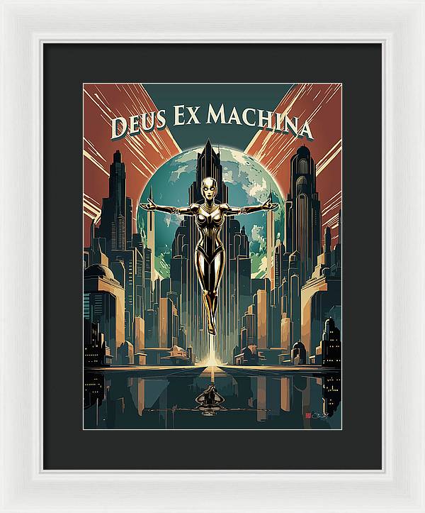 Deus Ex Machina - Framed Print - vrmediadecor.vrmedia.com.au