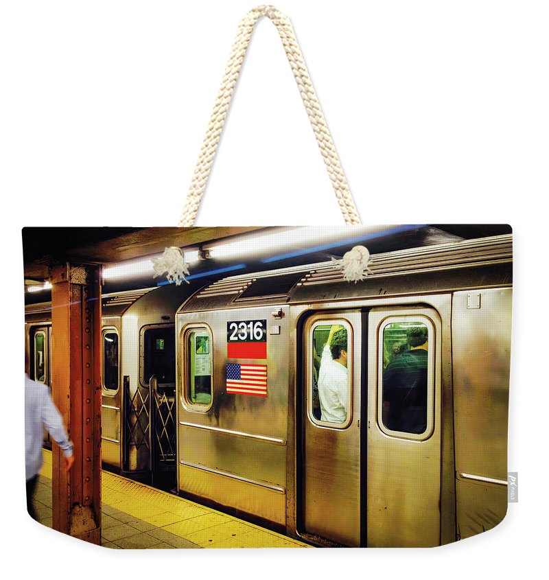 Retro Subway Train 2316 - Weekender Tote Bag - vrmediadecor.vrmedia.com.au