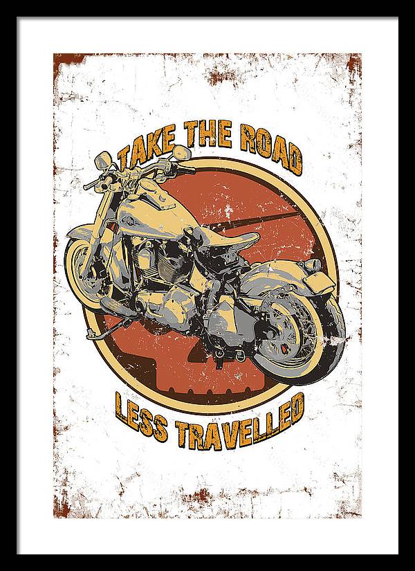 Take the road less traveled - Framed Print - vrmediadecor.vrmedia.com.au