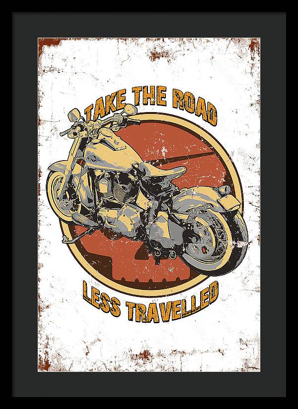 Take the road less traveled - Framed Print - vrmediadecor.vrmedia.com.au