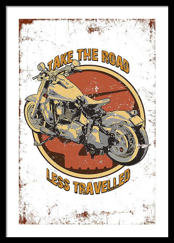 Take the road less traveled - Framed Print - vrmediadecor.vrmedia.com.au