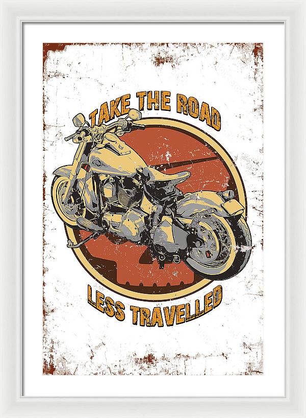 Take the road less traveled - Framed Print - vrmediadecor.vrmedia.com.au