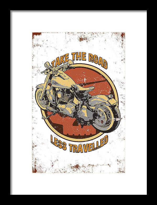 Take the road less traveled - Framed Print - vrmediadecor.vrmedia.com.au