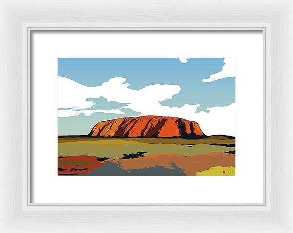 Uluru Sunset. Northern Territory Australia - Framed Print - vrmediadecor.vrmedia.com.au