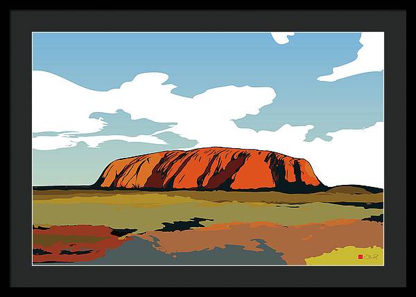 Uluru Sunset. Northern Territory Australia - Framed Print - vrmediadecor.vrmedia.com.au