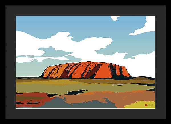 Uluru Sunset. Northern Territory Australia - Framed Print - vrmediadecor.vrmedia.com.au