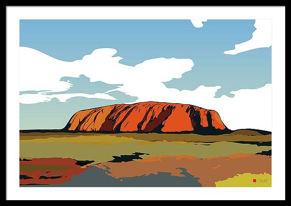 Uluru Sunset. Northern Territory Australia - Framed Print - vrmediadecor.vrmedia.com.au