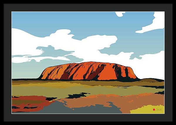 Uluru Sunset. Northern Territory Australia - Framed Print - vrmediadecor.vrmedia.com.au
