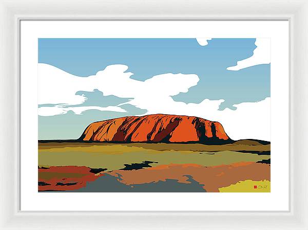 Uluru Sunset. Northern Territory Australia - Framed Print - vrmediadecor.vrmedia.com.au