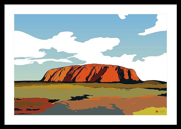 Uluru Sunset. Northern Territory Australia - Framed Print - vrmediadecor.vrmedia.com.au