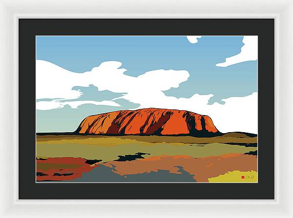 Uluru Sunset. Northern Territory Australia - Framed Print - vrmediadecor.vrmedia.com.au