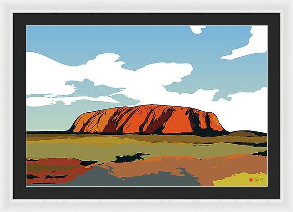 Uluru Sunset. Northern Territory Australia - Framed Print - vrmediadecor.vrmedia.com.au