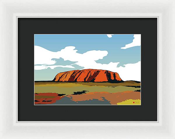 Uluru Sunset. Northern Territory Australia - Framed Print - vrmediadecor.vrmedia.com.au