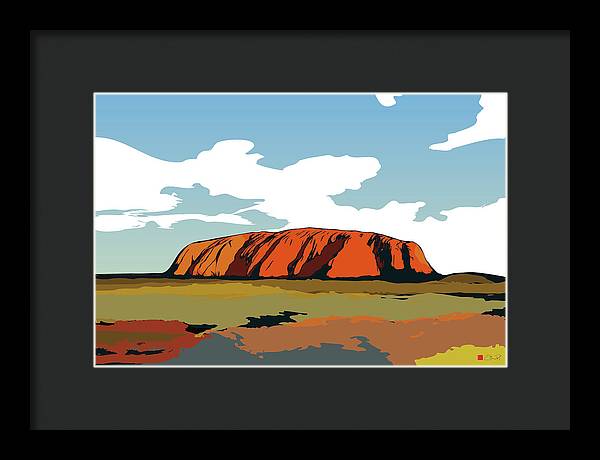 Uluru Sunset. Northern Territory Australia - Framed Print - vrmediadecor.vrmedia.com.au