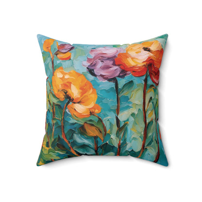 How does your garden grow? Spun Polyester Square Pillow