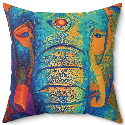 Mystic Mourning Spun Polyester Square Pillow