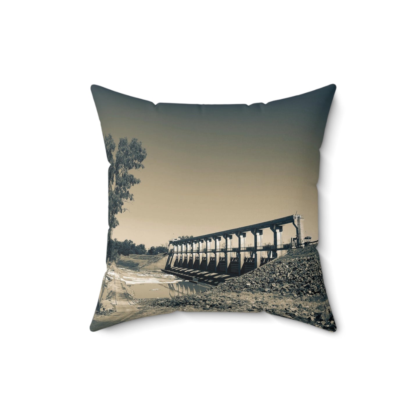 EJ Beardmore Dam Spun Polyester Square Pillow