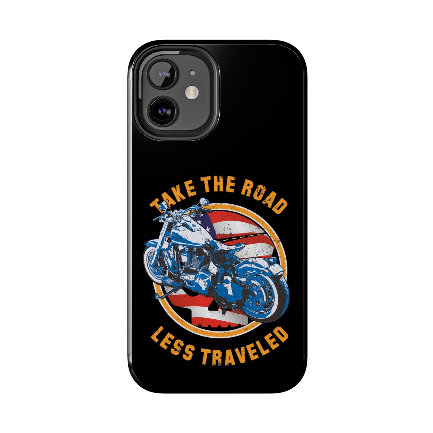 Take the road less traveled Black USA Version! Tough Phone Cases