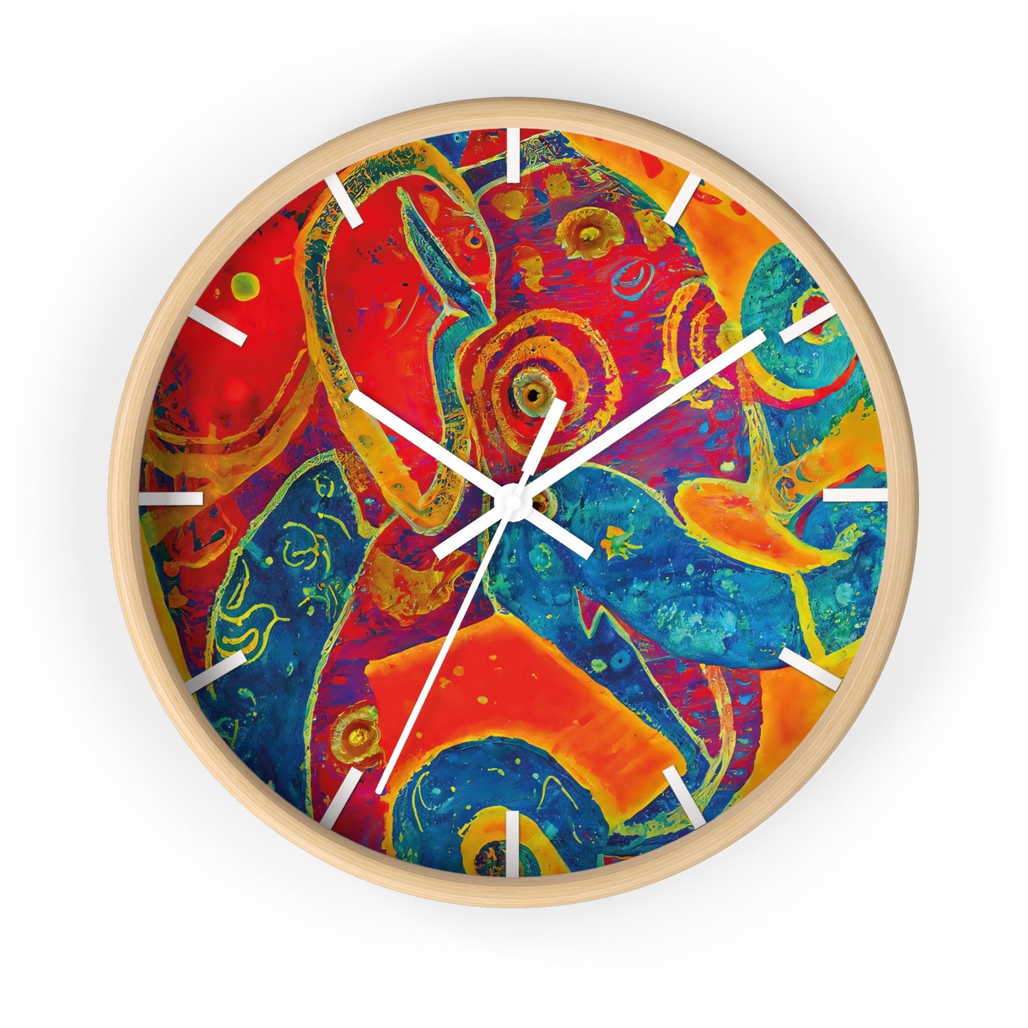 Elephant Regalia Wall Clock