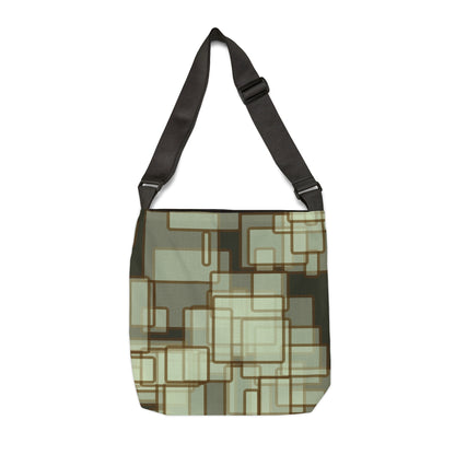 Retro Metropolis Adjustable Tote Bag