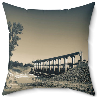 EJ Beardmore Dam Spun Polyester Square Pillow