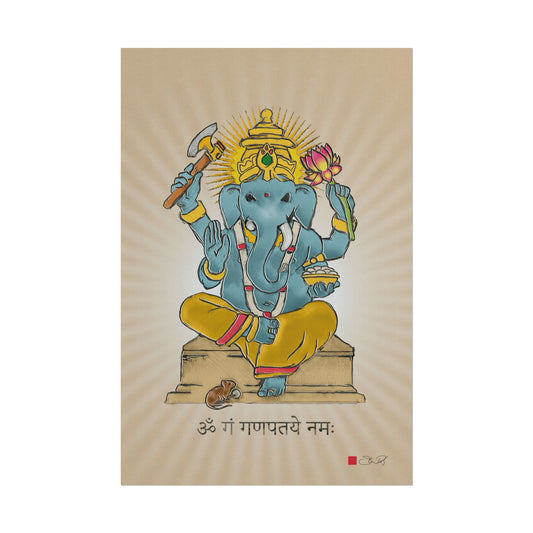 Ganesha Deity - Cultural Art Rolled Poster