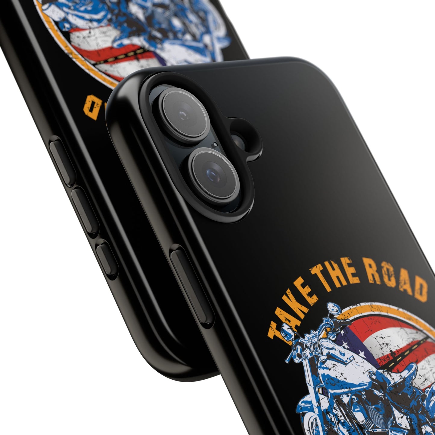 Take the road less traveled Black USA Version! Tough Phone Cases