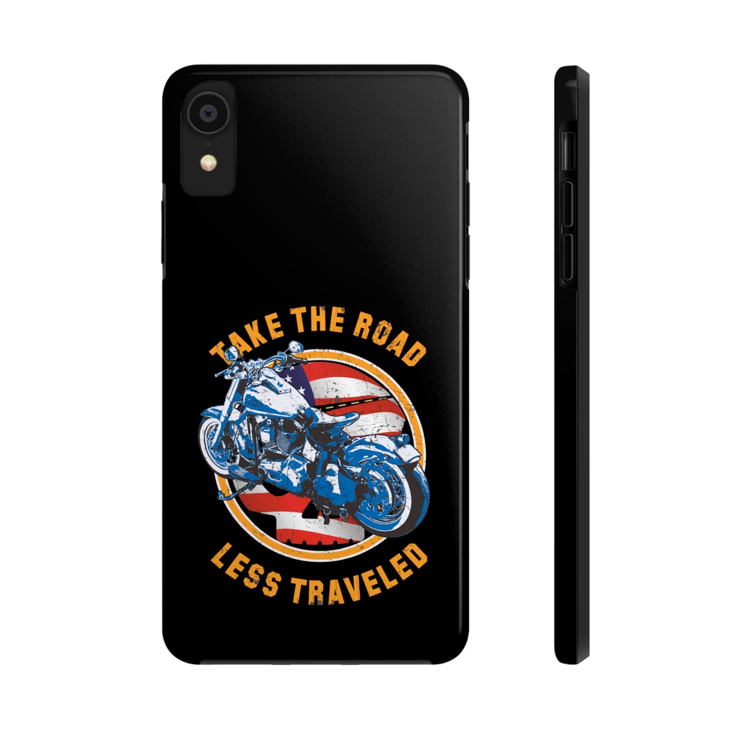 Take the road less traveled Black USA Version! Tough Phone Cases