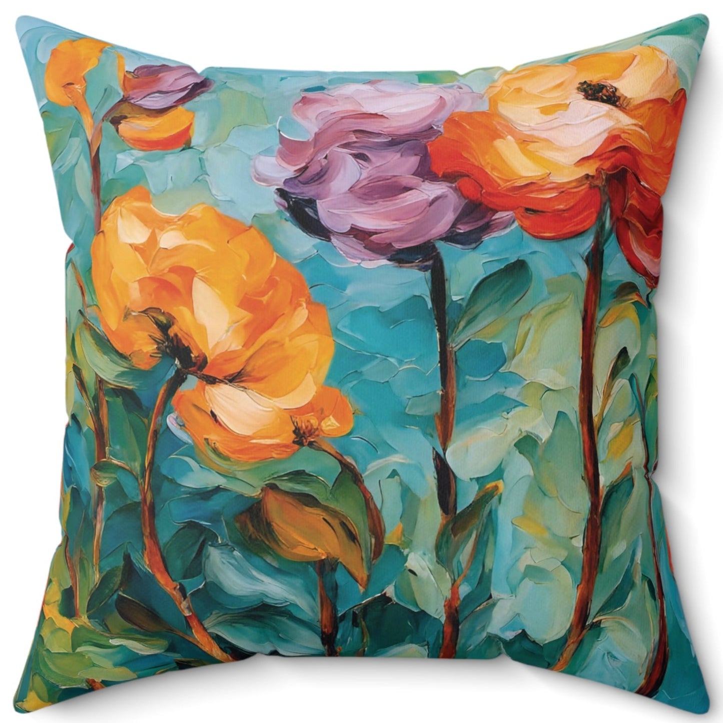 How does your garden grow? Spun Polyester Square Pillow