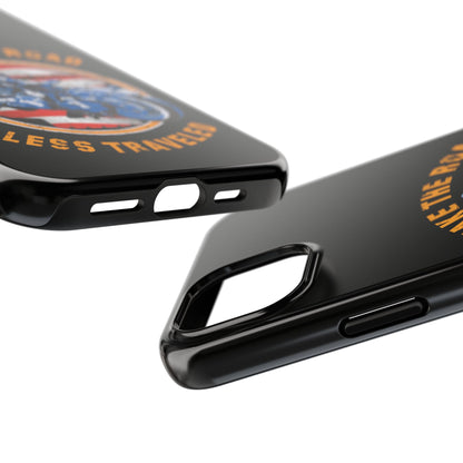 Take the road less traveled Black USA Version! Tough Phone Cases