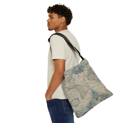 Mercator's Atlas Adjustable Tote Bag