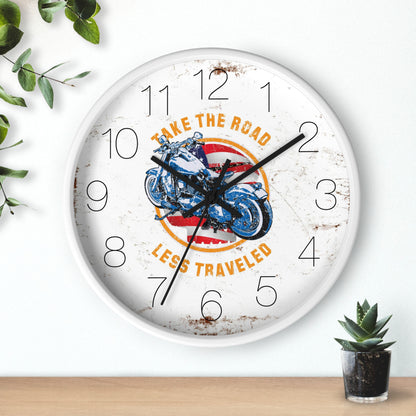 Take the road less traveled USA Version Wall Clock