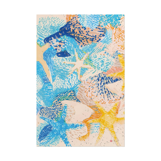 Starfish - Coastal Beach House Style Print Rolled Poster