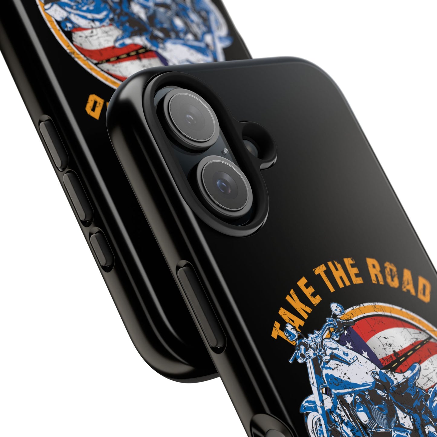 Take the road less traveled Black USA Version! Tough Phone Cases