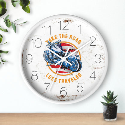 Take the road less traveled USA Version Wall Clock