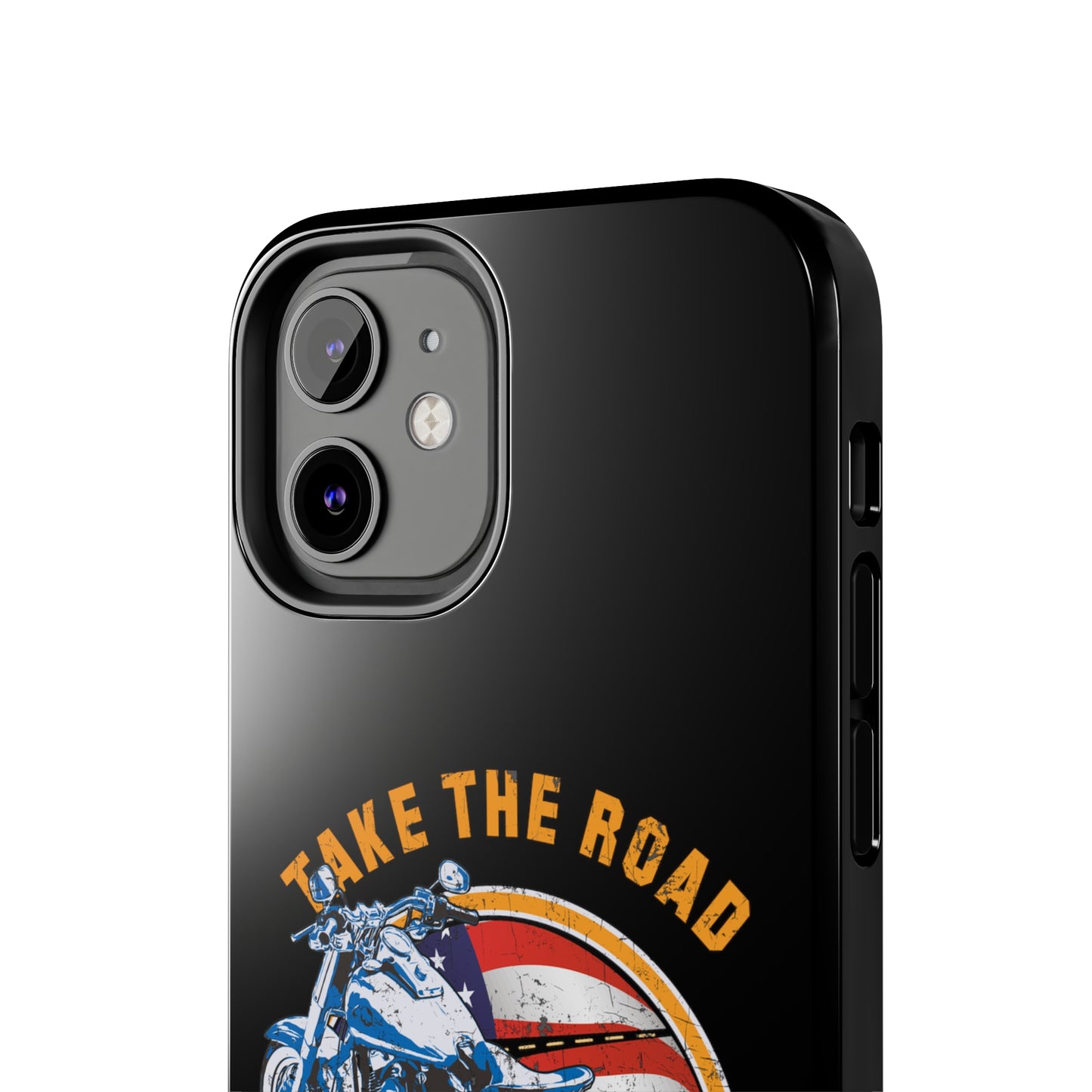 Take the road less traveled Black USA Version! Tough Phone Cases