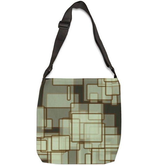 Retro Metropolis Adjustable Tote Bag