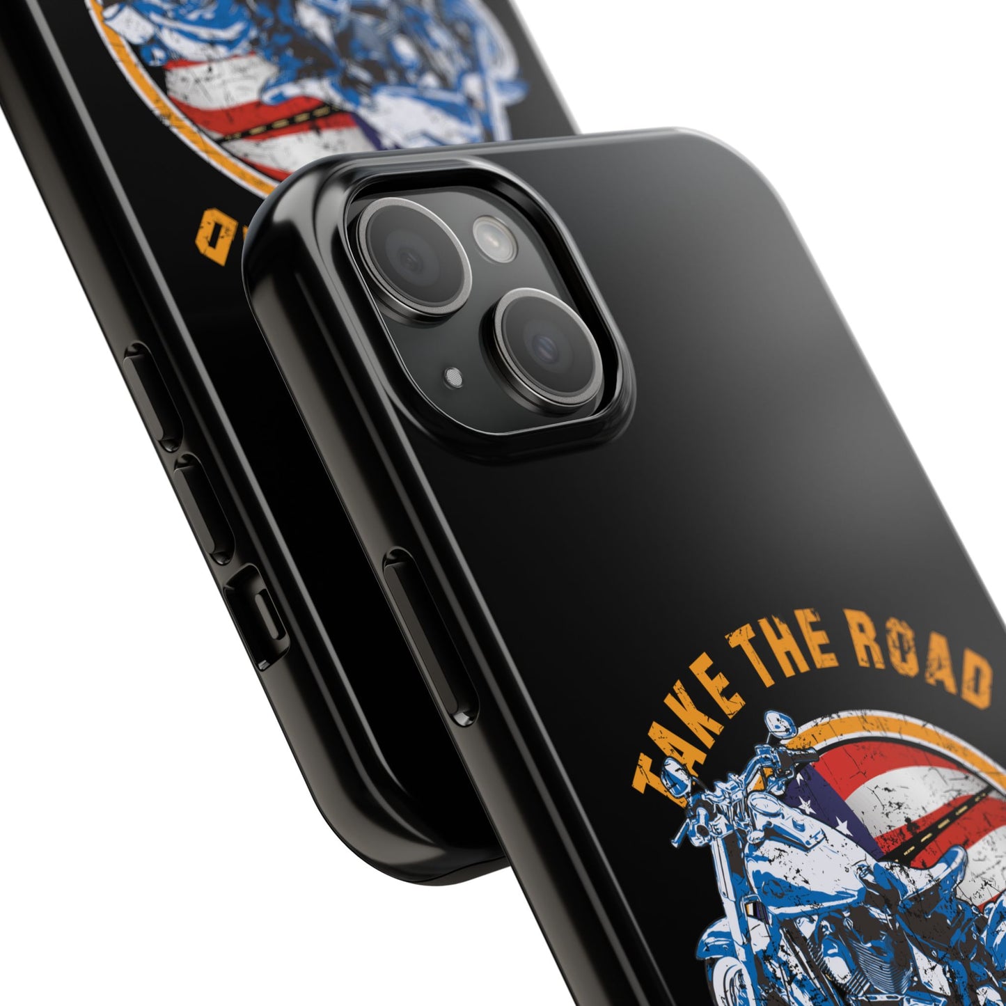 Take the road less traveled Black USA Version! Tough Phone Cases